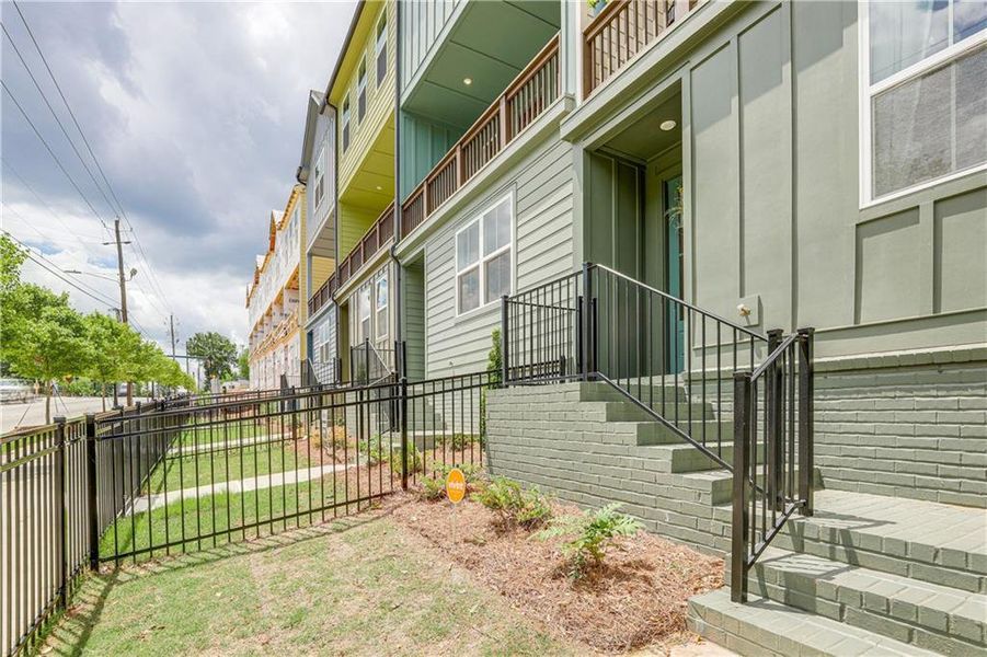 Exterior details and patio area of a home in , Atlanta (Image 3).