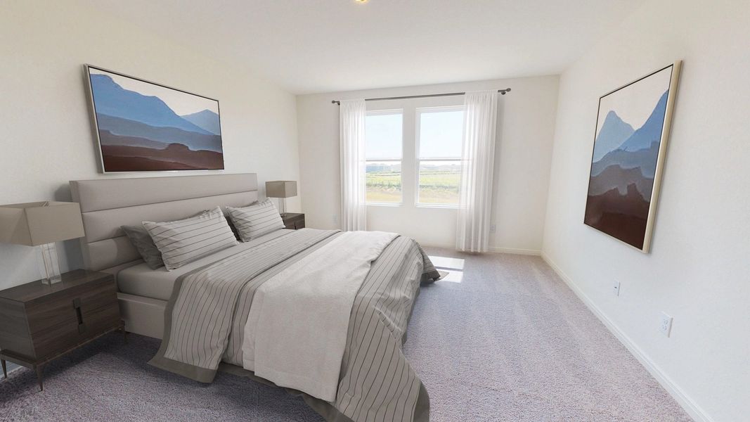 Representative furnished interior of a home built from the Compass by Starlight Homes in Sutton Farms, San Antonio (Image 9).