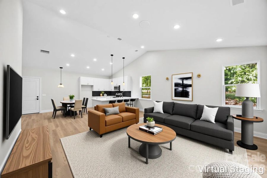 Furnished interior view inside a new home in , Statesville (Image 6).