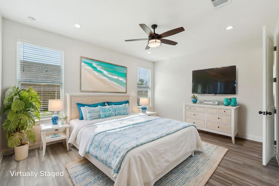 Virtually Staged Primary Bedroom. Virtually Staged Primary Bedroom.