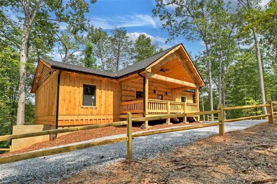 Front exterior of a new home in , Ellijay, GA, highlighting curb appeal (Image 22). Front exterior of a new home in , Ellijay, GA, highlighting curb appeal (Image 22).