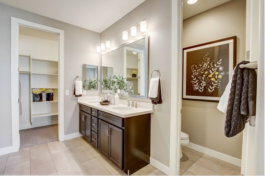 Furnished interior view inside a new home in Castillo at Anderson Parc, Buckeye (Image 31). Furnished interior view inside a new home in Castillo at Anderson Parc, Buckeye (Image 31).