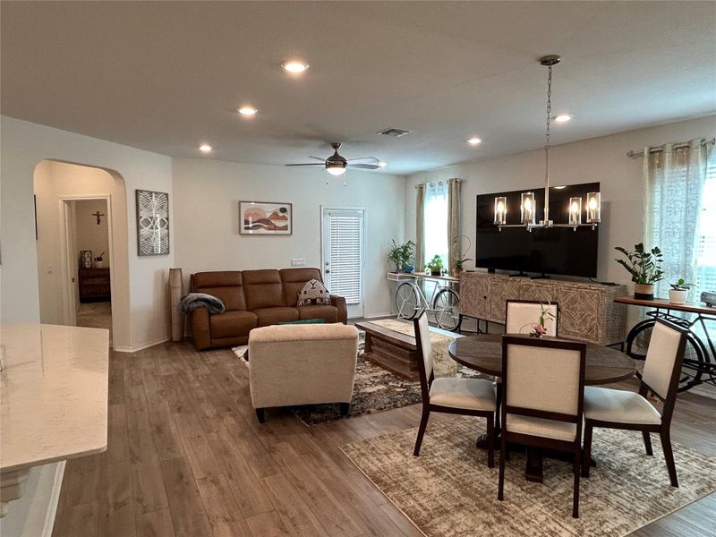 Furnished interior view inside a new home in , Manor (Image 10). Furnished interior view inside a new home in , Manor (Image 10).