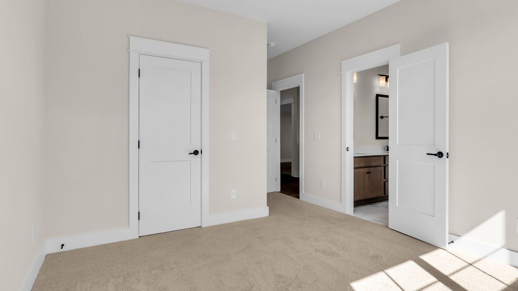 Secondary bedroom with en-suite bathroom (Representative of finished home)
