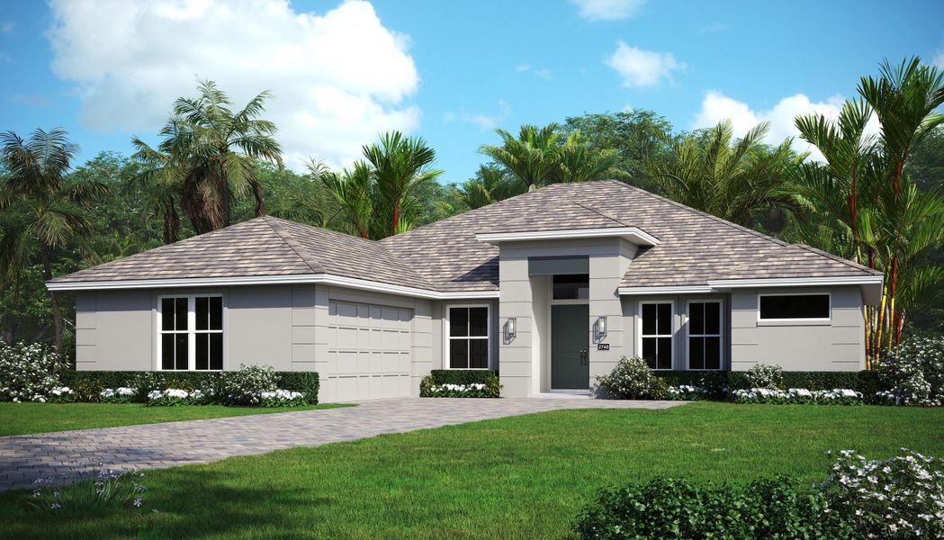 2D floor plan layout for the Willow Signature by GHO Homes in Belterra, Port St. Lucie, FL (Image 103).