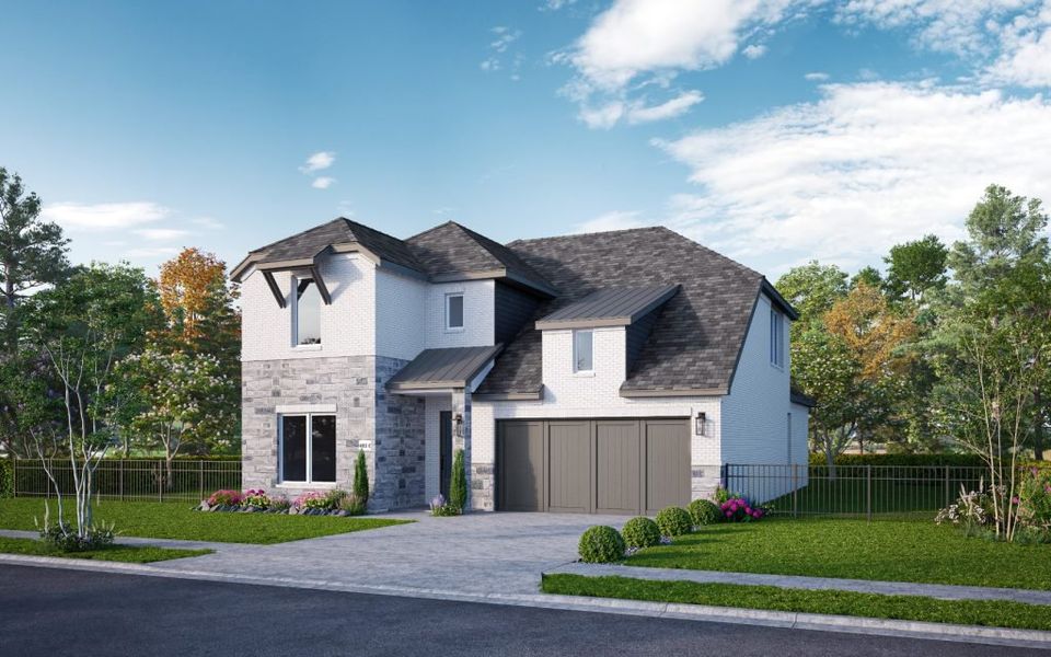 Representative exterior photo of a completed home built from the The Rio by Stonefield Homes in The Highlands, Rockwall, TX (Image 27).