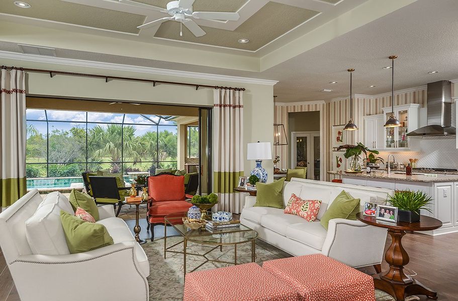 Furnished interior view inside a new home in Canoe Creek, Parrish (Image 10).