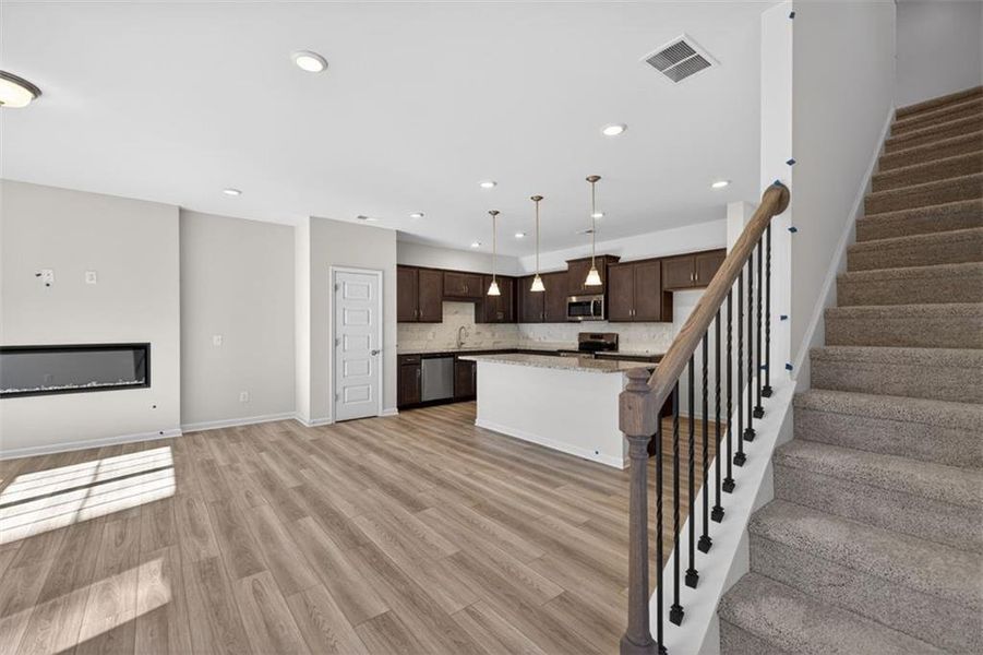 Furnished interior view inside a new home in Jameson Towns, Villa Rica (Image 10).