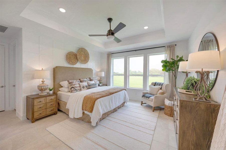 Spacious primary suite (*Photo not of actual home and used for illustration purposes only.)