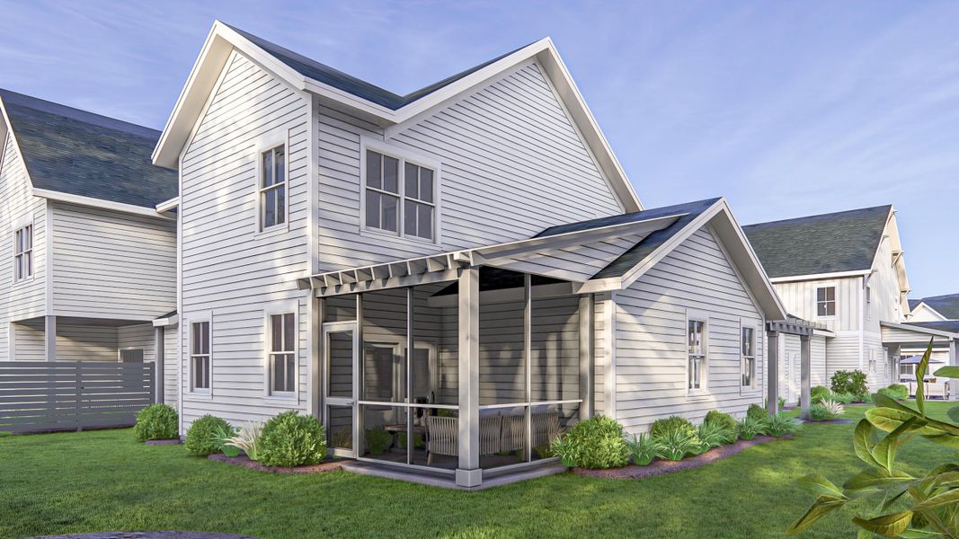 Exterior details and patio area of a home in , Johns Island (Image 2). Exterior details and patio area of a home in , Johns Island (Image 2).