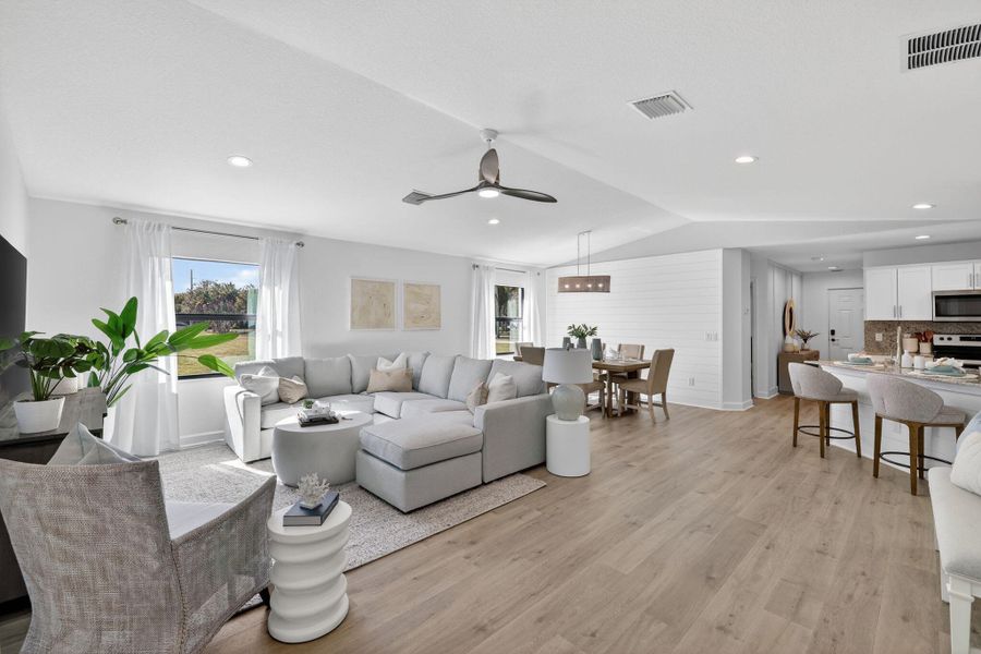 Great Room and Dining Room