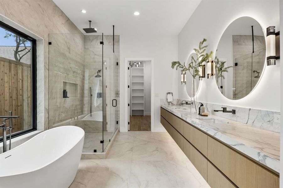 Furnished interior view inside a new home in , Dallas (Image 34).