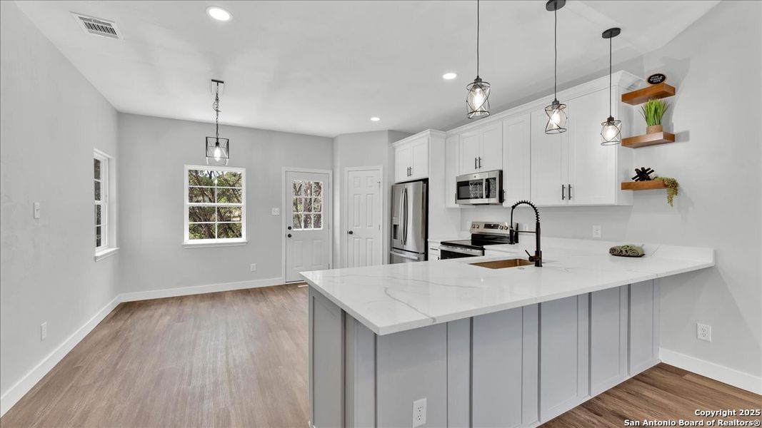 Furnished interior view inside a new home in , Bandera (Image 4). Furnished interior view inside a new home in , Bandera (Image 4).