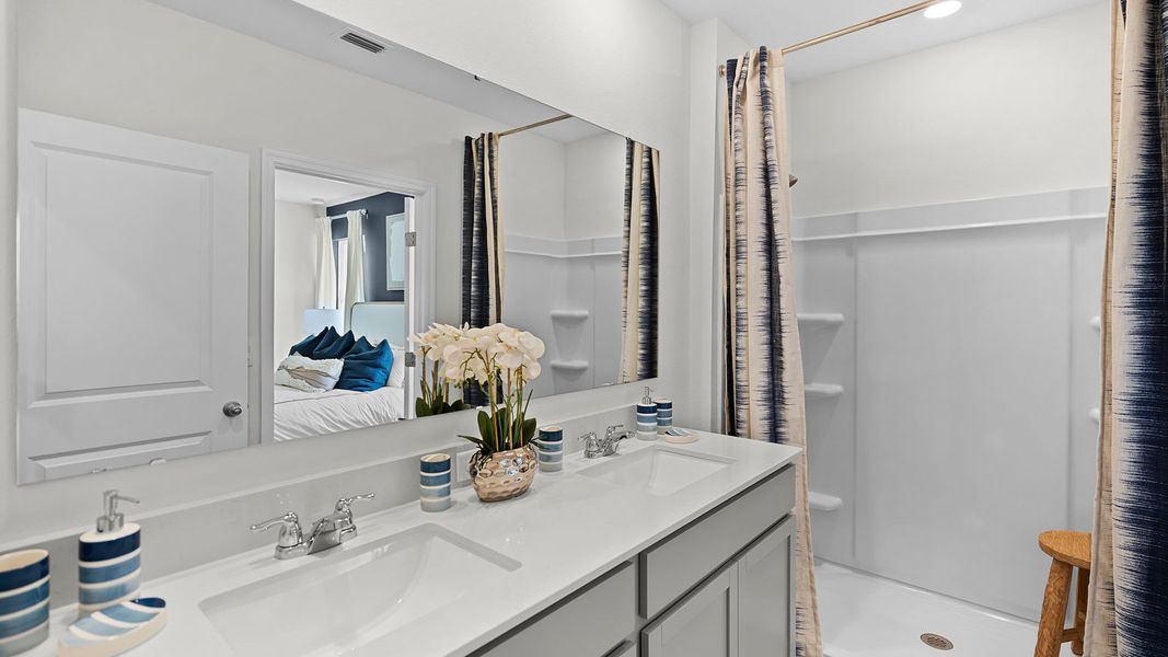 Furnished interior view inside a new home in Crosswinds, Haines City (Image 19).