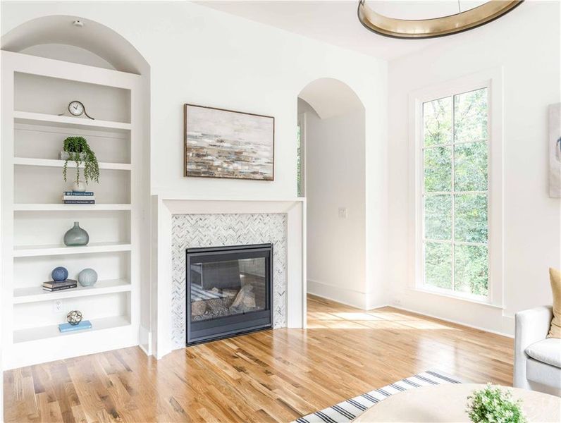 Furnished interior view inside a new home in , Atlanta (Image 6). Furnished interior view inside a new home in , Atlanta (Image 6).