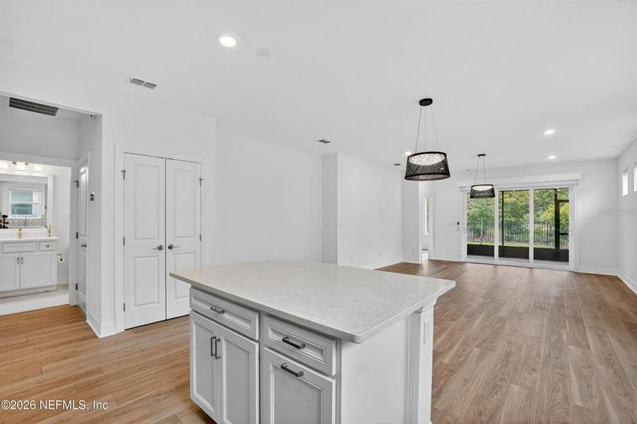Furnished interior view inside a new home in Del Webb Wildlight, Wildlight (Image 6).