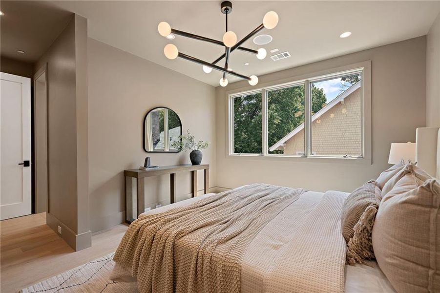 Furnished interior view inside a new home in , Atlanta (Image 37).