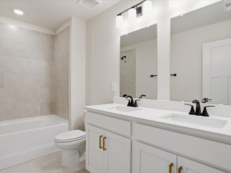 Furnished interior view inside a new home in Cedar Shoals - Signature Collection, Piedmont (Image 8). Furnished interior view inside a new home in Cedar Shoals - Signature Collection, Piedmont (Image 8).