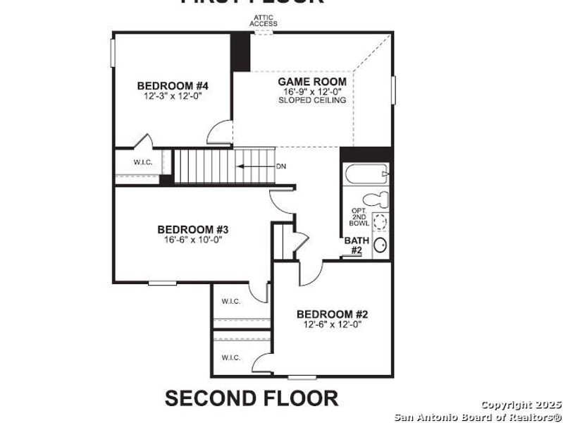 2D floor plan layout of this home in Paloma Park, Converse, TX (Image 2). 2D floor plan layout of this home in Paloma Park, Converse, TX (Image 2).