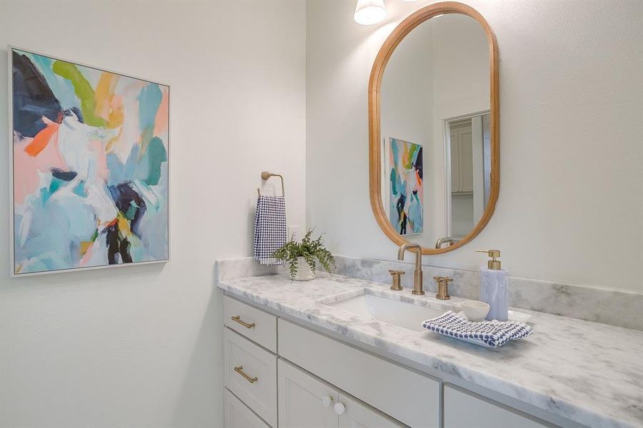 Furnished interior view inside a new home in , Burleson (Image 31).