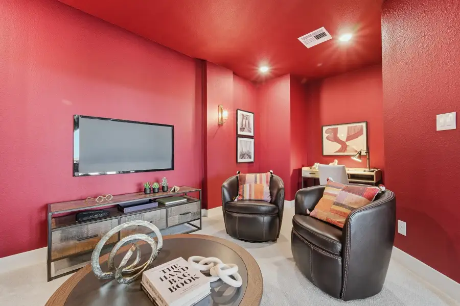 Representative furnished interior of a home built from the Laguna III by CastleRock Communities in Lakesong, Grand Prairie (Image 50).
