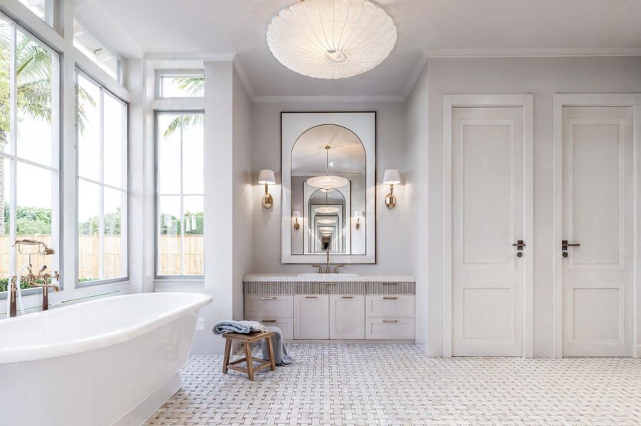 Furnished interior view inside a new home in , Mount Pleasant (Image 11).