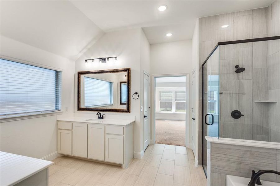 Furnished interior view inside a new home in Willow Wood Classic 60, McKinney (Image 10). Furnished interior view inside a new home in Willow Wood Classic 60, McKinney (Image 10).