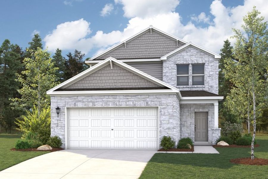 Birch plan, elevation D Birch plan, elevation D