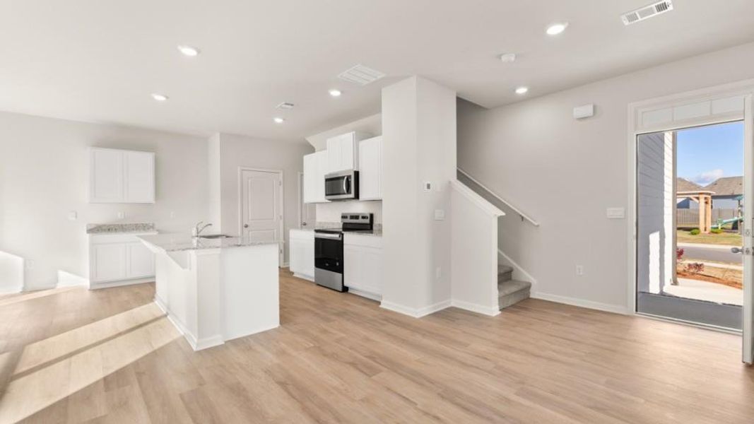 Furnished interior view inside a new home in Pointe Park, Union City (Image 6). Furnished interior view inside a new home in Pointe Park, Union City (Image 6).