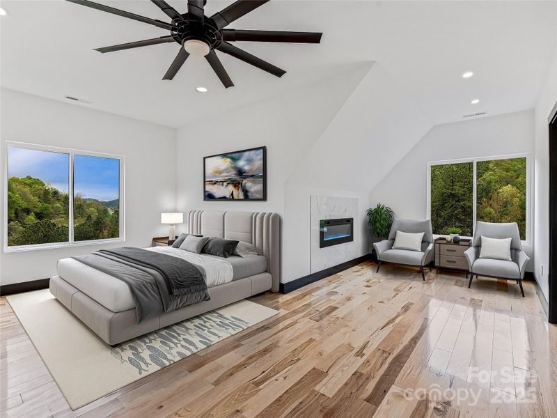 Furnished interior view inside a new home in , Mills River (Image 26).