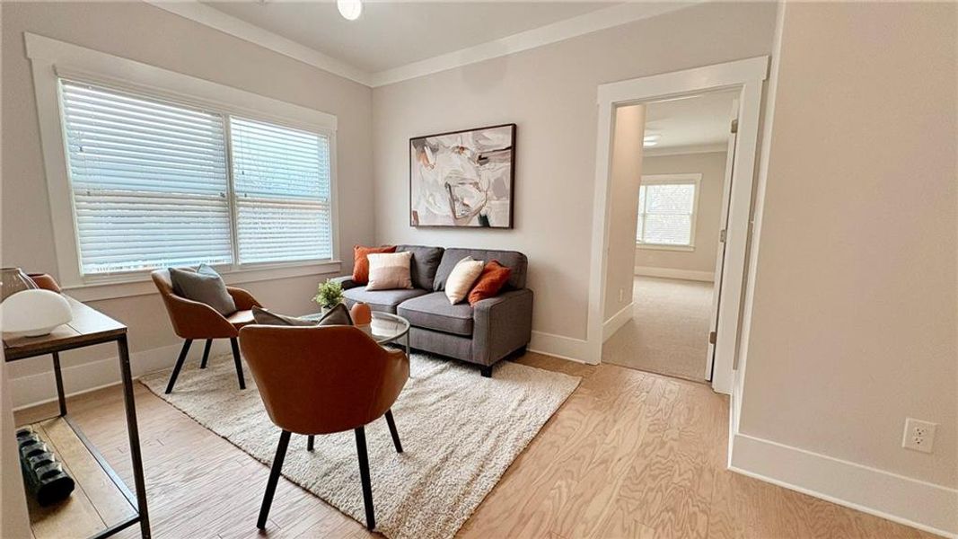 Furnished interior view inside a new home in , Atlanta (Image 33).