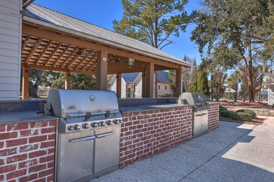 Exterior details and patio area of a home in The Ponds, Summerville (Image 24). Exterior details and patio area of a home in The Ponds, Summerville (Image 24).