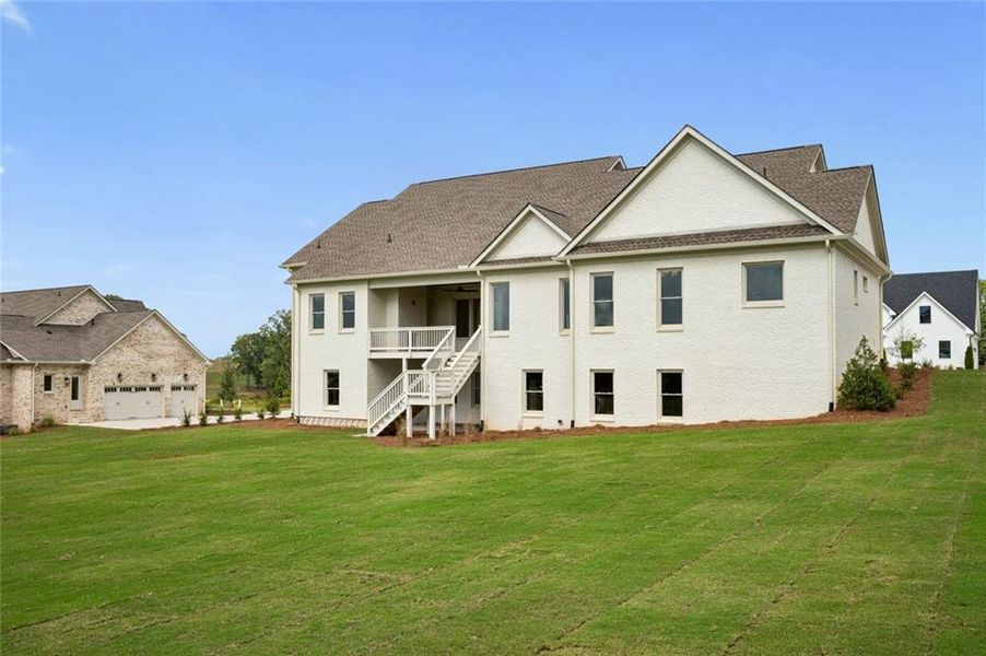 Exterior details and patio area of a home in , Bogart (Image 25).
