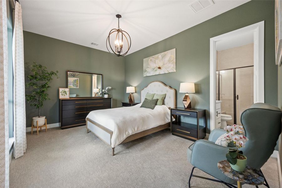 Furnished interior view inside a new home in Bridgeland, Cypress (Image 15).