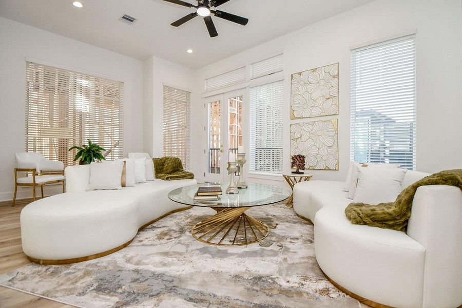 Furnished interior view inside a new home in , Houston (Image 12). Furnished interior view inside a new home in , Houston (Image 12).