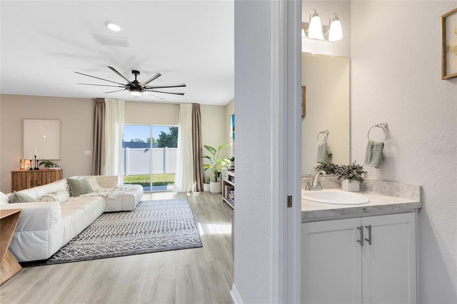 Furnished interior view inside a new home in Siena Reserve, St. Cloud (Image 7).