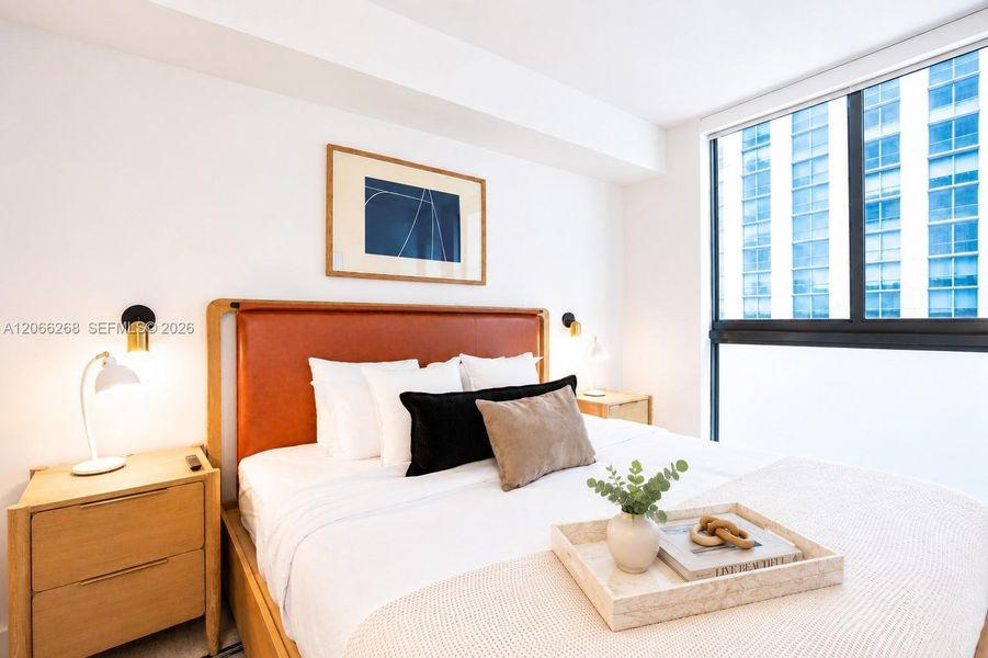 Furnished interior view inside a new home in , Miami (Image 8).