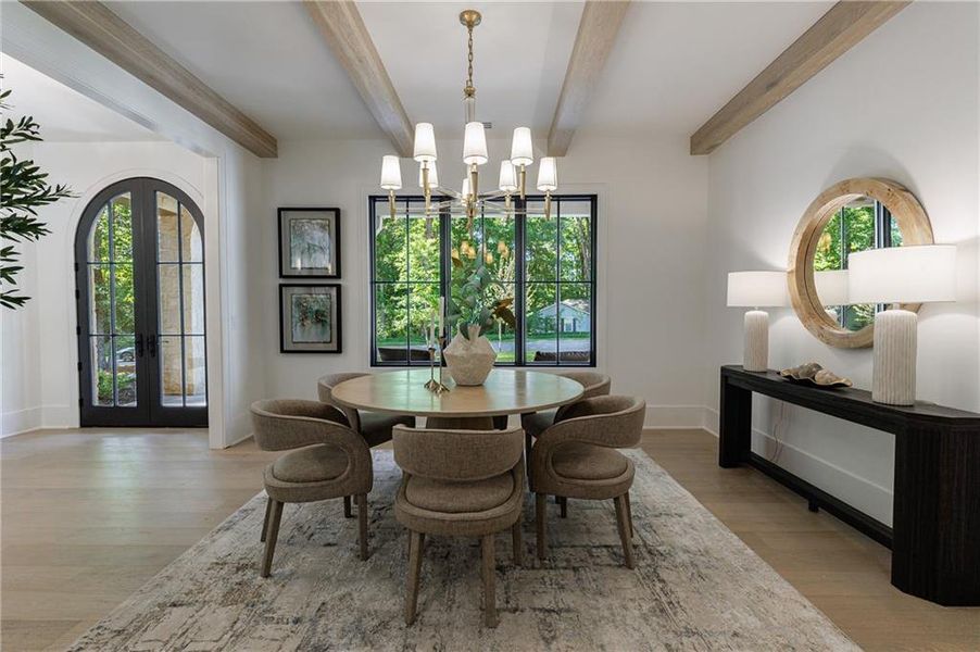 Furnished interior view inside a new home in , Alpharetta (Image 43).