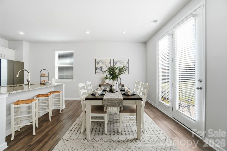 Furnished interior view inside a new home in , Monroe (Image 11).