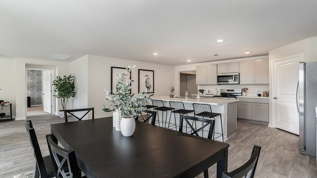 Furnished interior view inside a new home in Cottonwood Place, Tabor City (Image 4). Furnished interior view inside a new home in Cottonwood Place, Tabor City (Image 4).