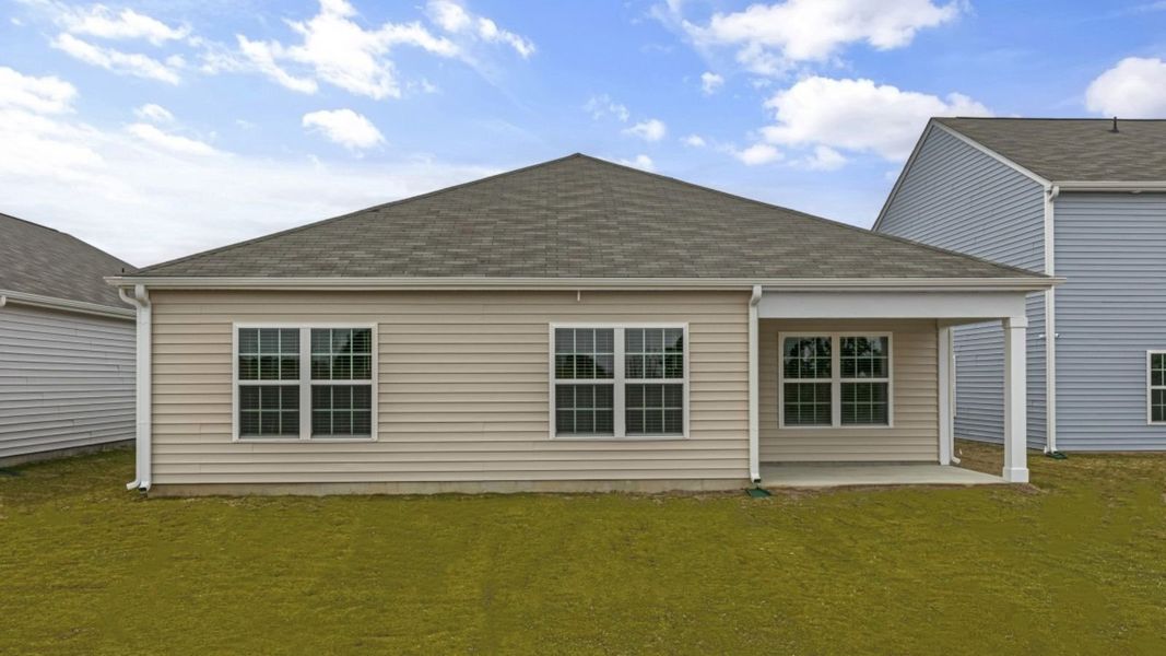 Exterior details and patio area of a home in Bynum Farms, Farmville (Image 4).