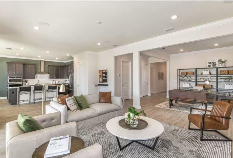 Furnished interior view inside a new home in The Reserve at Eastpointe, Palm Beach Gardens (Image 9). Furnished interior view inside a new home in The Reserve at Eastpointe, Palm Beach Gardens (Image 9).
