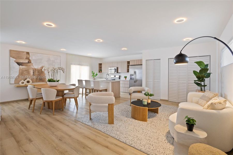 Furnished interior view inside a new home in , Florida City (Image 6).