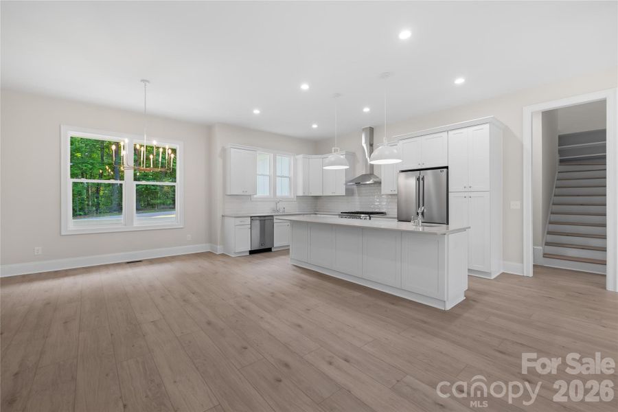 Furnished interior view inside a new home in , Statesville (Image 6).