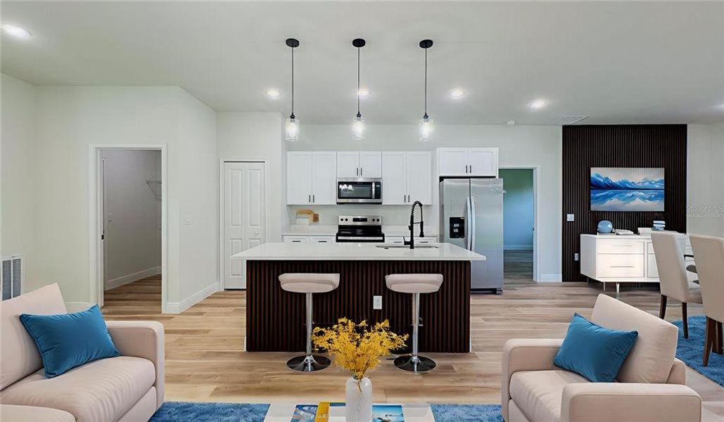 Furnished interior view inside a new home in , Ocala (Image 1).