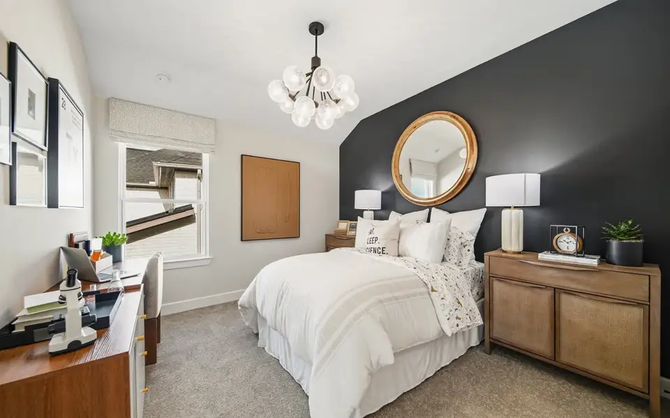 Representative furnished interior of a home built from the Haverford by Brookfield Residential in Midline, Webster (Image 5).