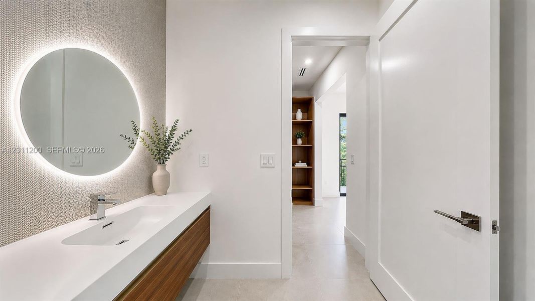 Furnished interior view inside a new home in , Miami Lakes (Image 11).