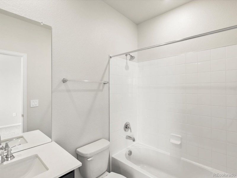 Furnished interior view inside a new home in Poudre Heights: The Alpine Collection, Windsor (Image 16).