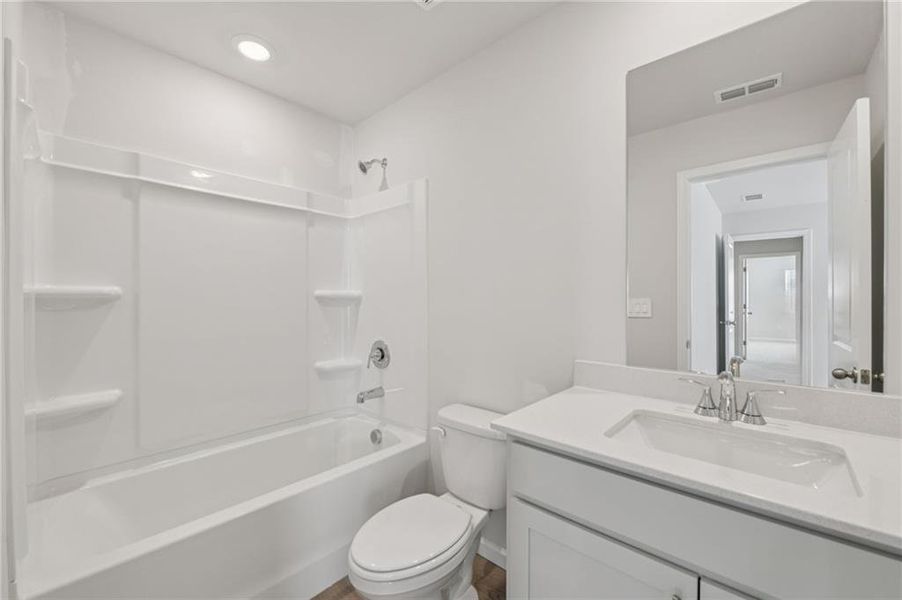 Furnished interior view inside a new home in Parkside at Grayson, Grayson (Image 15).