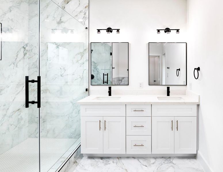 Furnished interior view inside a new home in , Houston (Image 8).